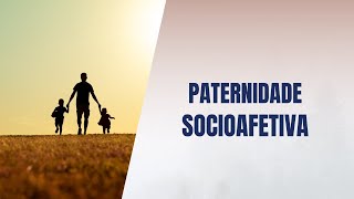 Paternidade socioafetiva [upl. by Arymas531]