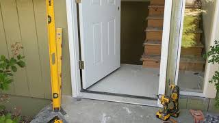 Jeld Wen Front Door Installation  Really crappy products and craftsmanship PART 1 [upl. by Becki858]