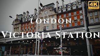 London Victoria Station Walk Through England 4K [upl. by Arraes]