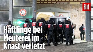 Gefängnismeuterei Polizei stürmt Knast in Thüringen  JVA Untermaßfeld [upl. by Bedwell788]